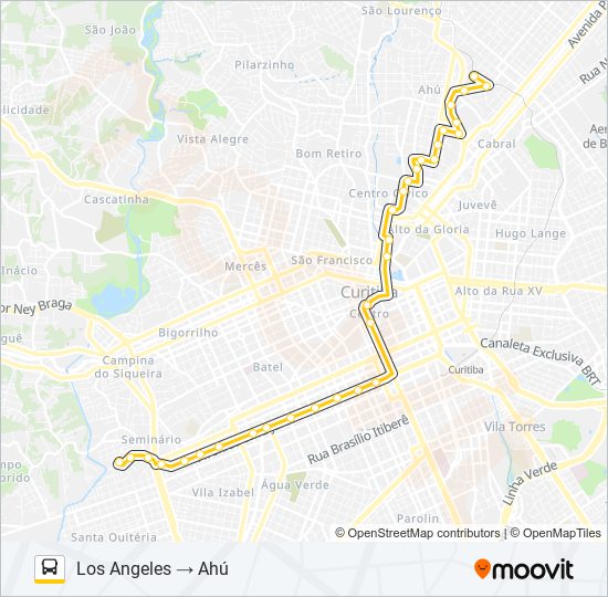 Mapa de 265 AHÚ / LOS ANGELES de autobús