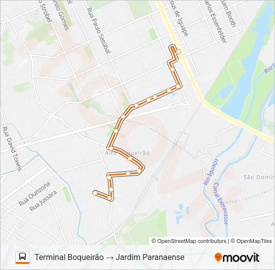 532 JARDIM PARANAENSE Bus Line Map