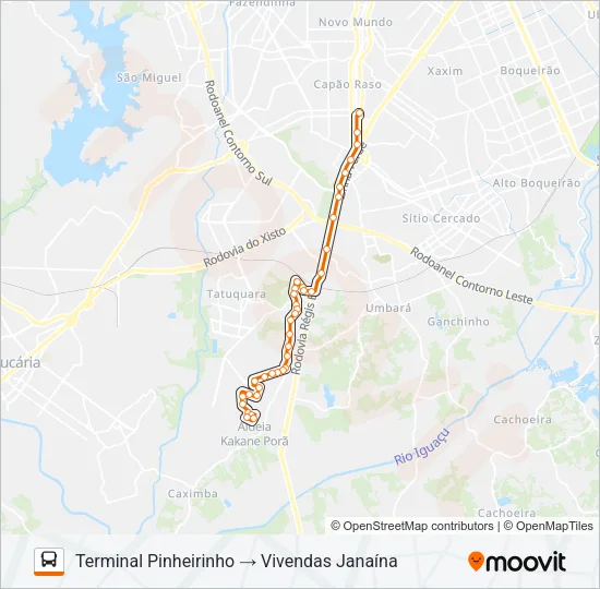 646 POMPÉIA / JANAÍNA Bus Line Map