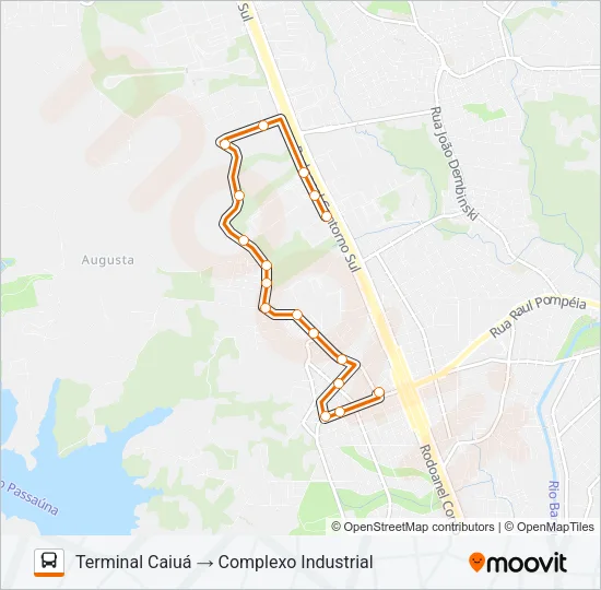 722 COMPLEXO INDUSTRIAL Bus Line Map