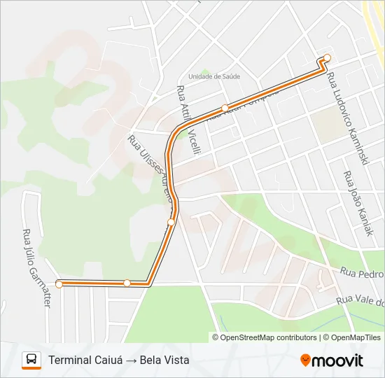 722 COMPLEXO INDUSTRIAL Bus Line Map