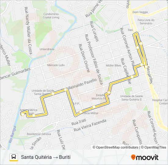 779 VILA VELHA / BURITI Bus Line Map