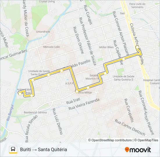 779 VILA VELHA / BURITI Bus Line Map