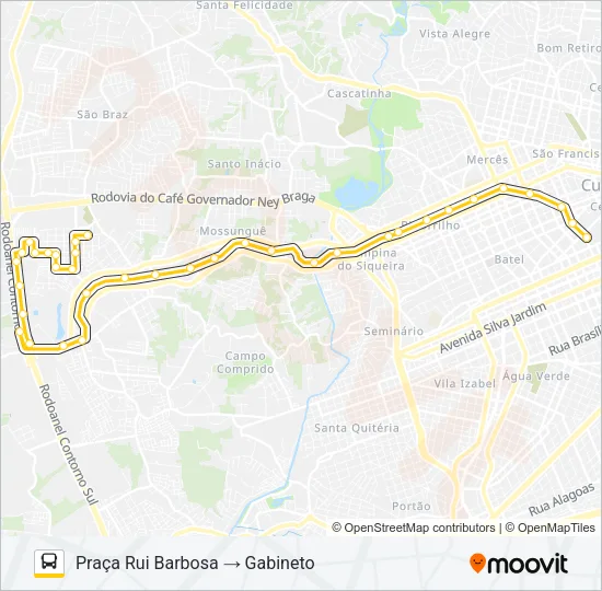 809 MAD. CAMPO COMPRIDO Bus Line Map