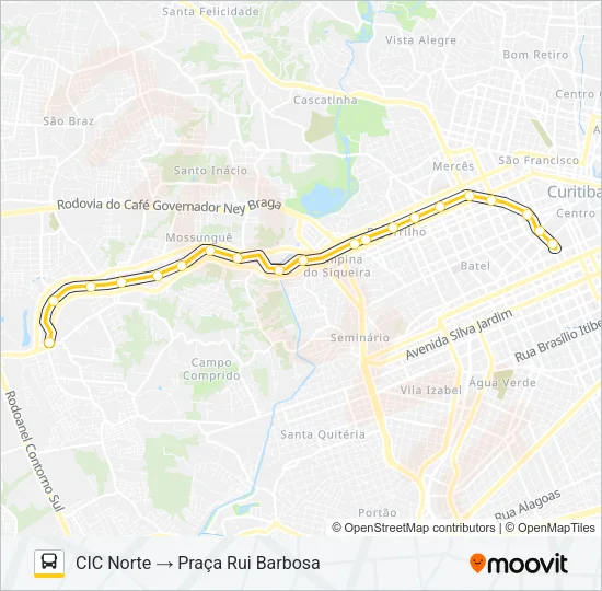 809 MAD. CAMPO COMPRIDO Bus Line Map