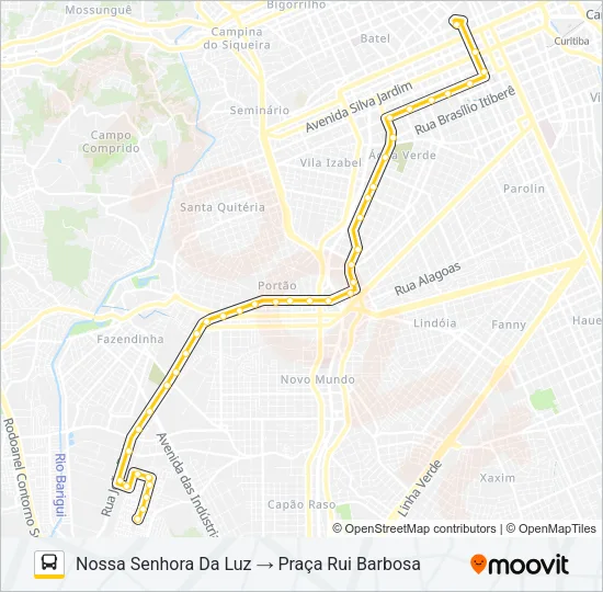 674 NOSSA SENHORA DA LUZ Bus Line Map