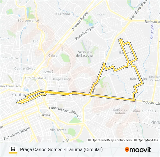 389 MAD. TARUMÃ / AUGUSTA Bus Line Map