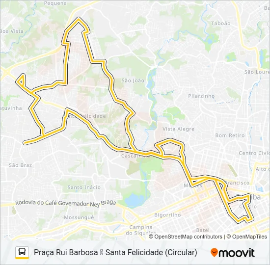 989 MAD. SANTA FELICIDADE Bus Line Map