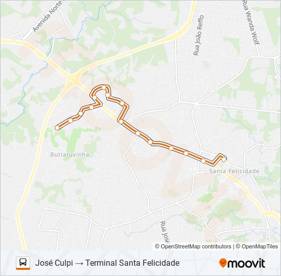 958 PINHEIROS / JOSÉ CULPI bus Line Map