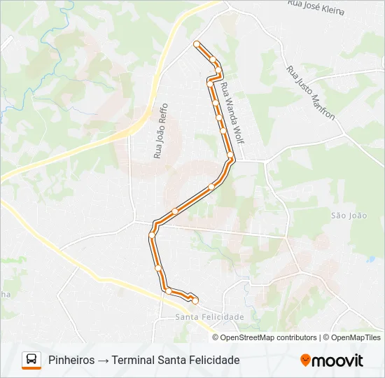 958 PINHEIROS / JOSÉ CULPI Bus Line Map