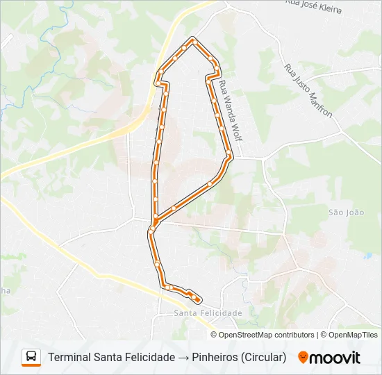 958 PINHEIROS / JOSÉ CULPI Bus Line Map