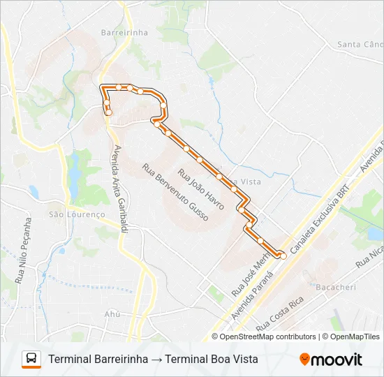 225 BOA VISTA / BARREIRINHA Bus Line Map