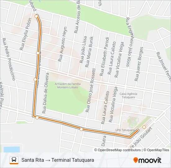 773 VIZINHANÇA / SANTA RITA Bus Line Map