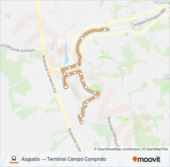 820 AUGUSTA / VILA MARQUETO Bus Line Map