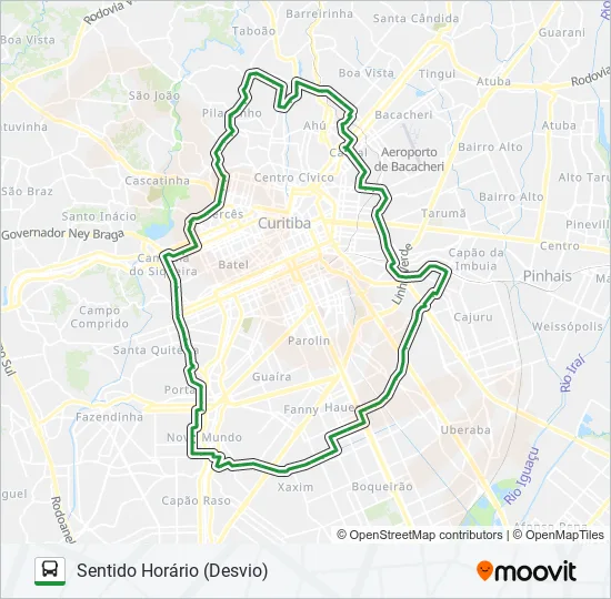 020 INTERBAIRROS II (HORÁRIO) Bus Line Map