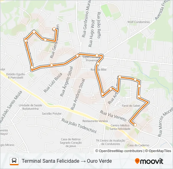 948 BUTIATUVINHA / OURO VERDE Bus Line Map