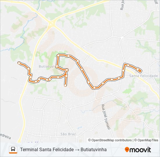 Mapa de 948 BUTIATUVINHA / OURO VERDE de autobús