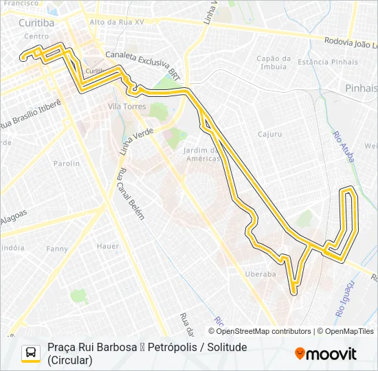 489 MAD. PETRÓPOLIS / SOLITUDE Bus Line Map