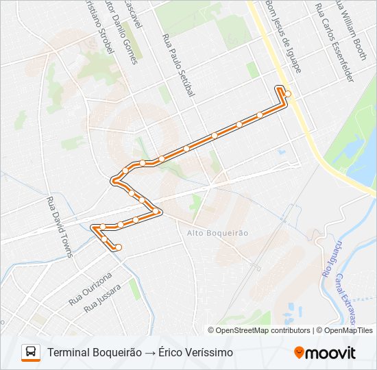 Mapa de 533 ÉRICO VERÍSSIMO / PANTANAL de autobús