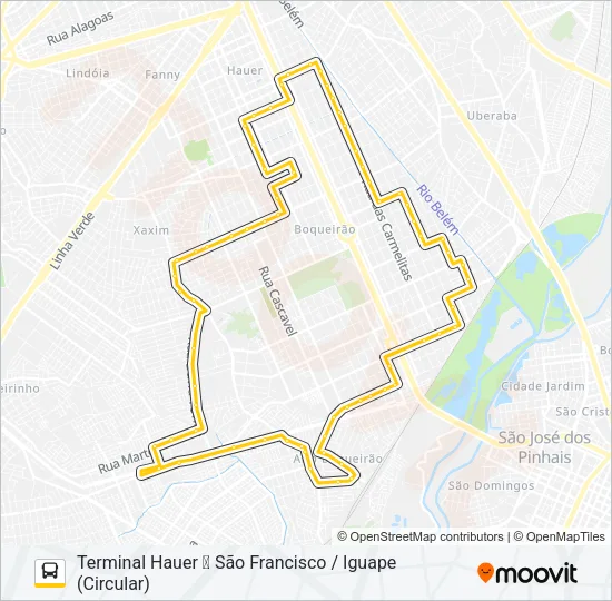 519 MAD. SÃO FRANCISCO / IGUAPE Bus Line Map