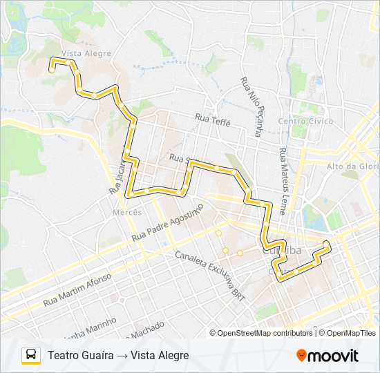 Mapa de 150 CANAL DA MÚSICA / VISTA ALEGRE de autobús