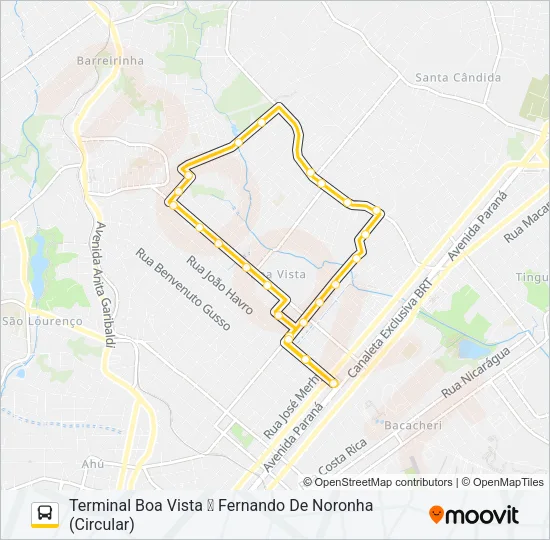 229 MAD. PENHA / FERNANDO DE NORONHA Bus Line Map