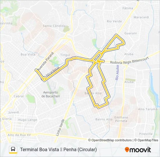 229 MAD. PENHA / FERNANDO DE NORONHA Bus Line Map