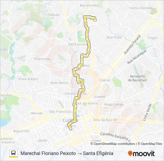 260 MARECHAL HERMES / SANTA EFIGÊNIA Bus Line Map