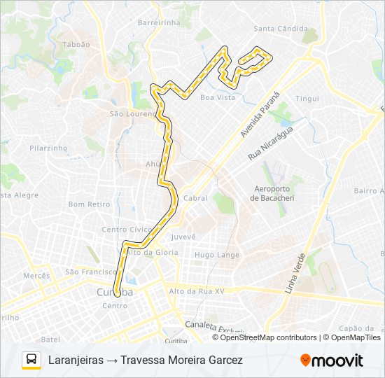 Mapa de 275 FERNANDO DE NORONHA / LARANJEIRAS de autobús