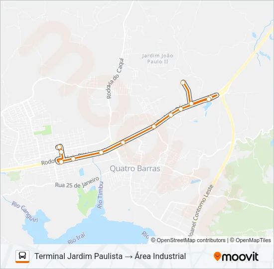 N24 ÁREA INDUSTRIAL Bus Line Map