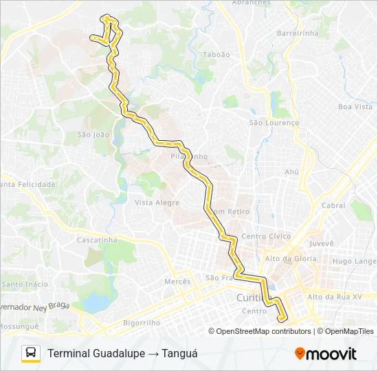 A77 TANGUÁ / GUADALUPE Bus Line Map