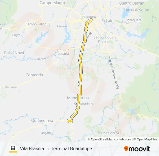 G72 AREIA BRANCA / GUADALUPE Bus Line Map