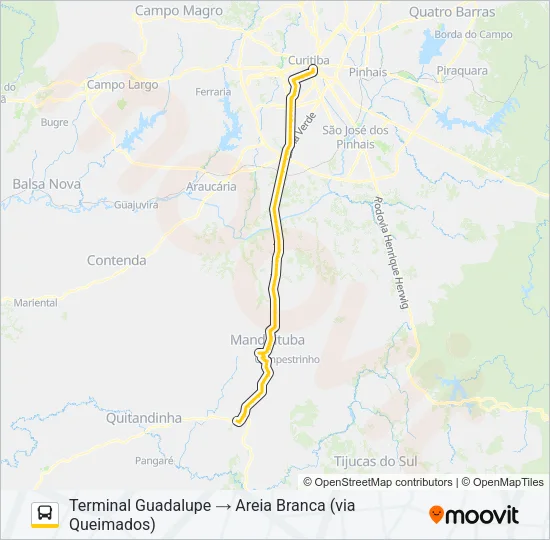 G72 AREIA BRANCA / GUADALUPE Bus Line Map