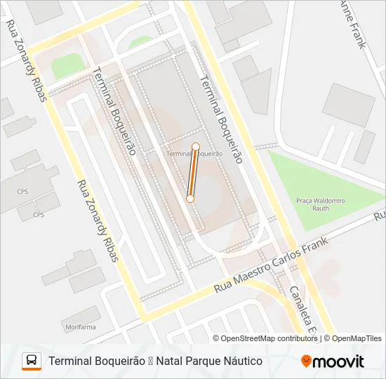X51 NATAL PARQUE NÁUTICO Bus Line Map