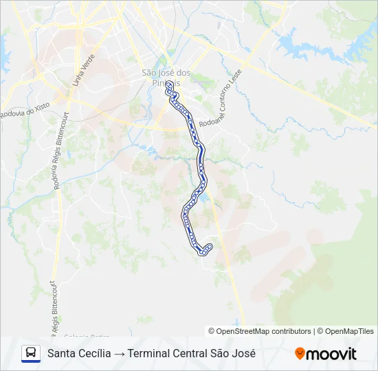 1052 CAMPO LARGO Bus Line Map