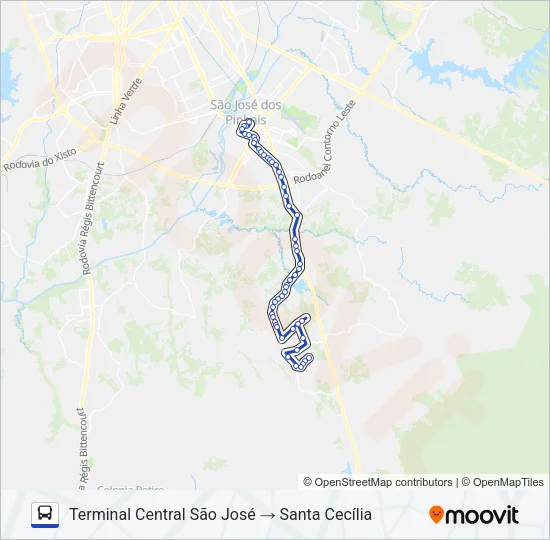 1052 CAMPO LARGO Bus Line Map