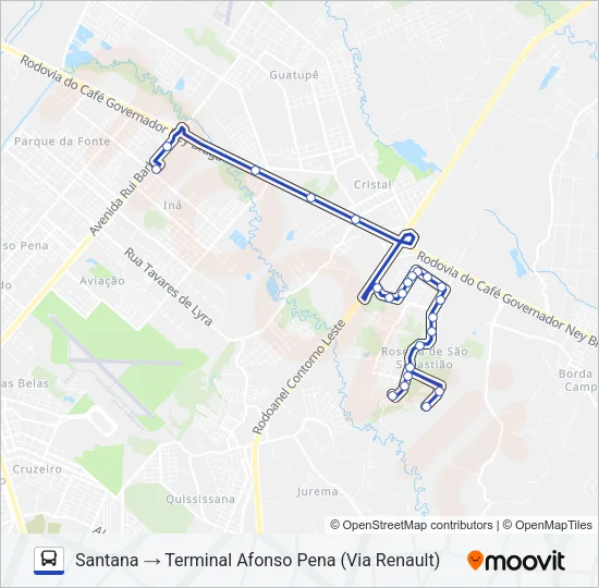 125 RENAULT Bus Line Map