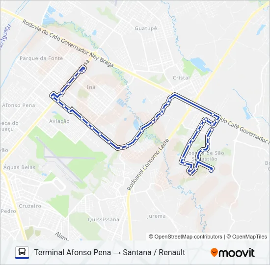 125 RENAULT Bus Line Map