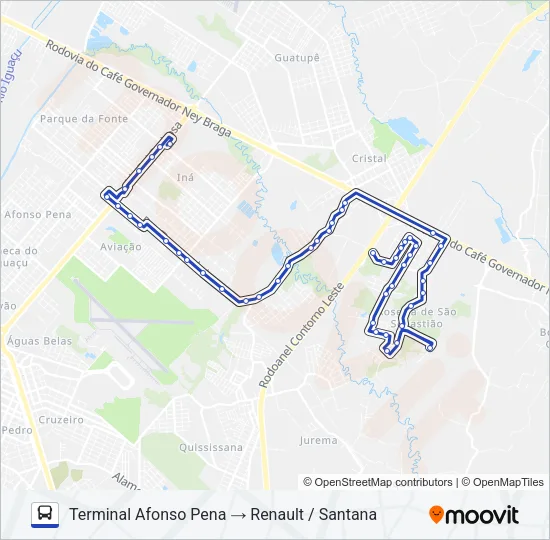 125 RENAULT Bus Line Map
