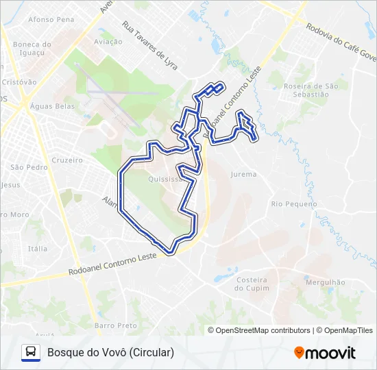 600 VIZINHANÇA - 1 Bus Line Map