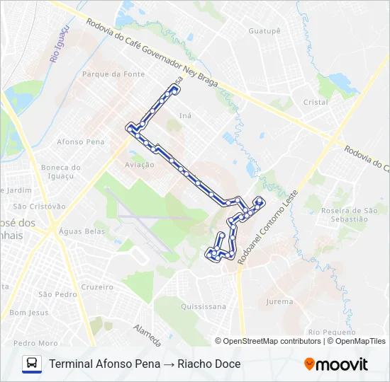 120 FÁTIMA / RIACHO DOCE Bus Line Map