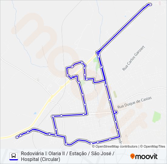 L02 INTERBAIRROS 2 Bus Line Map