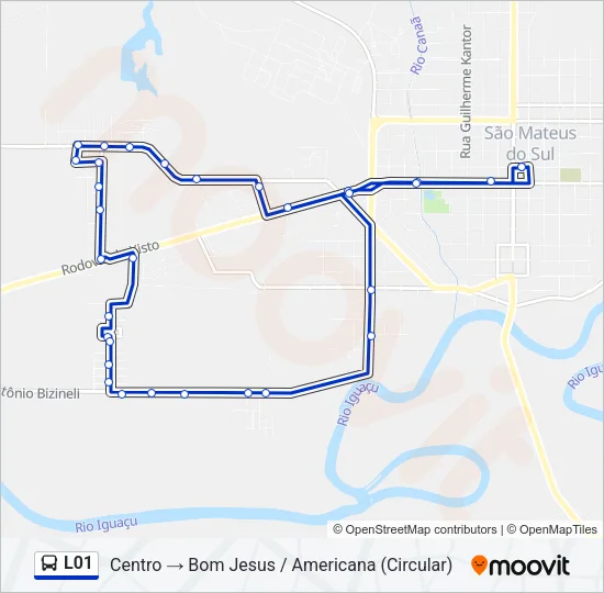 L01 Bus Line Map