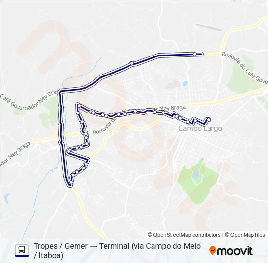 111 GEMER Bus Line Map