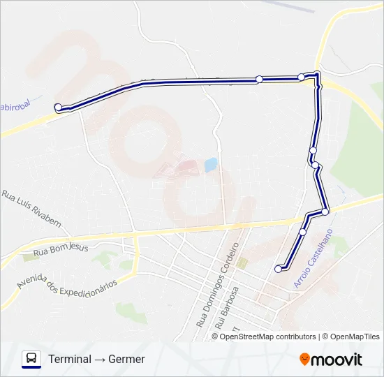 111 GEMER Bus Line Map