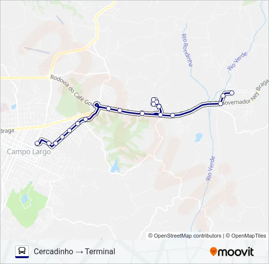 117 RONDINHA Bus Line Map