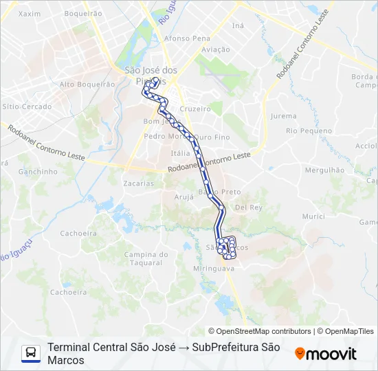 1051 SÃO MARCOS Bus Line Map