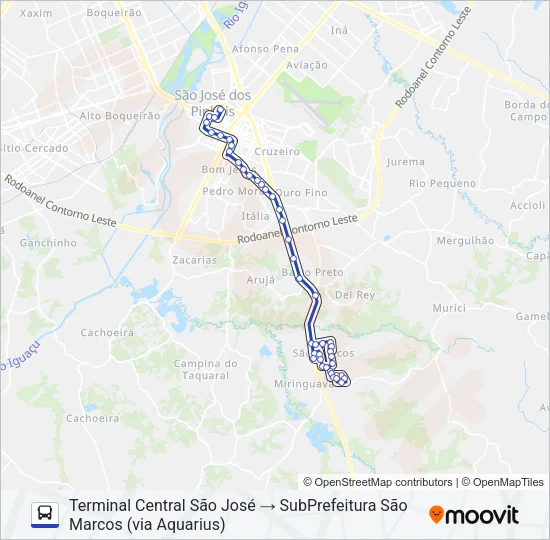 1051 SÃO MARCOS Bus Line Map