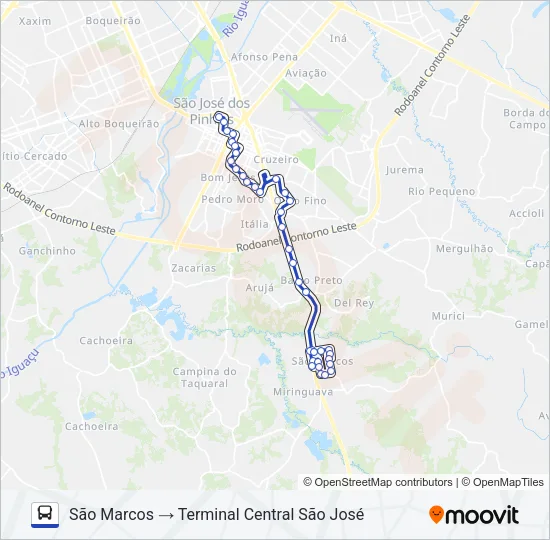 1051 SÃO MARCOS Bus Line Map
