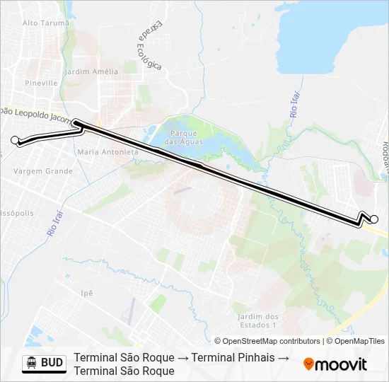 BUD Cable Car Line Map